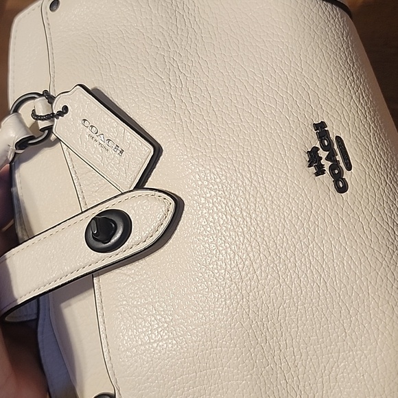 Coach Mercer Satchel 24 Chalk with gunmetal hardware - Picture 10 of 16